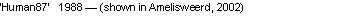 Text Box: �Human87�   1988 � (shown in Amelisweerd, 2002)