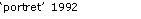 Text Box: �portret�  1992